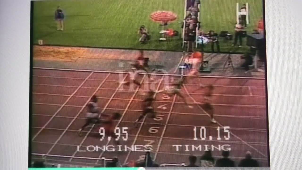 1982 Brussels  100m 10.15 Calvin Smith 27.8.82