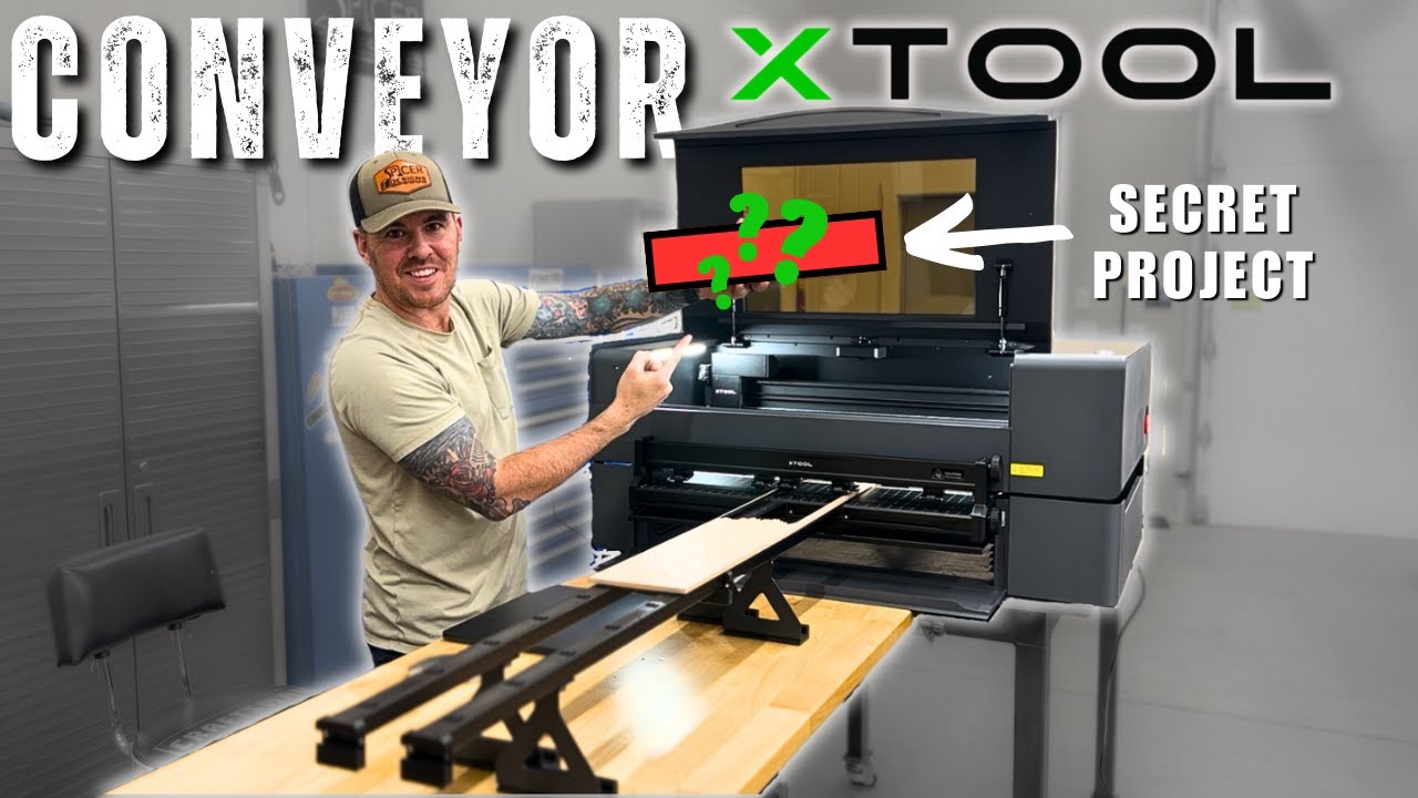 XTool P2 CONVEYOR....Complete SET-UP And First Use