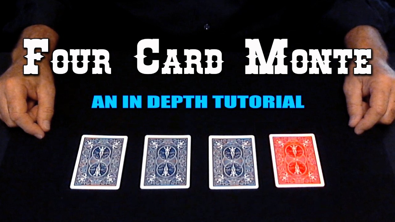 4 Card Monte (RED BLACK & BLUE) Card Trick ~ An In-Depth Tutorial
