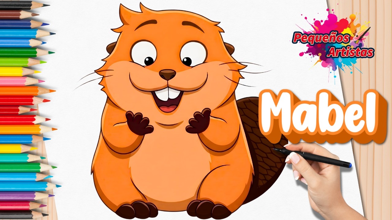 Cómo dibujar a MABEL de HOPPERS 🎨 Disney Pixar 🎬 Tutorial Fácil para Niños