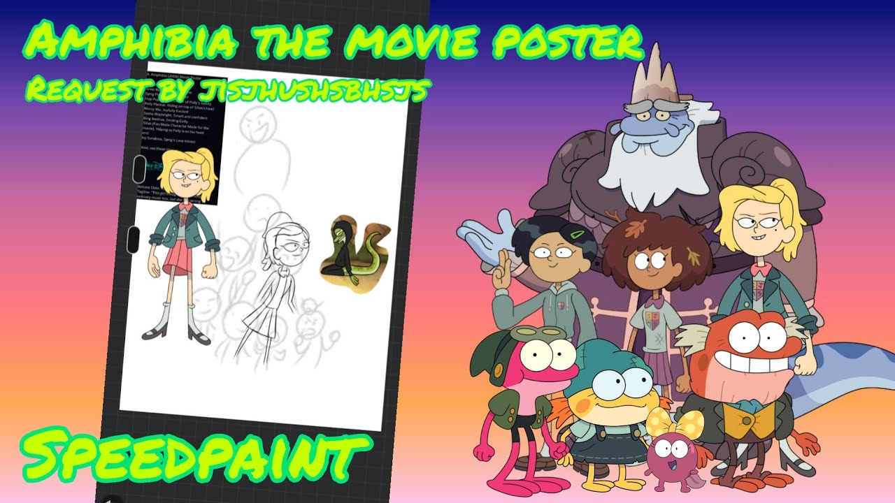 Speedpaint- Amphibia the movie poster 