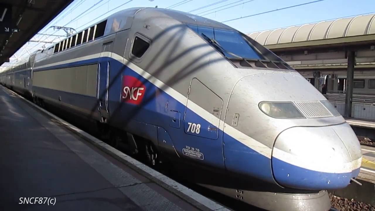 TGV Duplex départ à la gare de Lyon Part Dieu (69)
