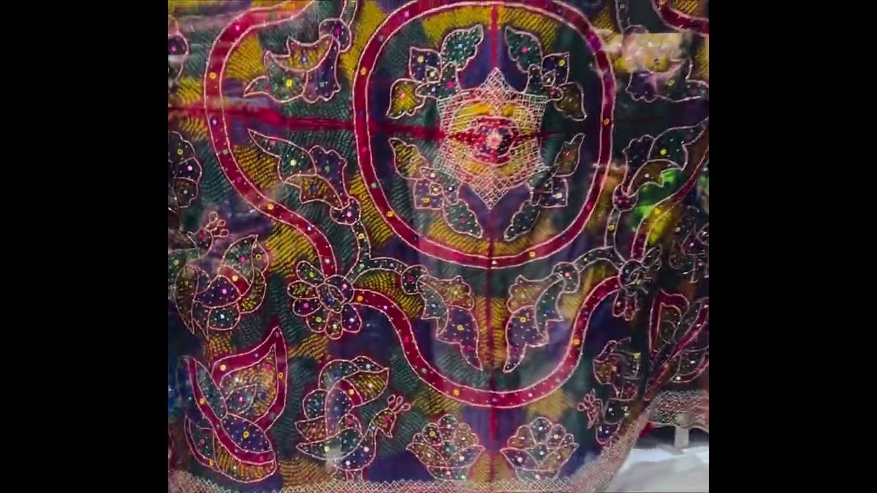 सूती चुनरी पे बहुत hi सुंदर और नया काम 🛍️🛍️