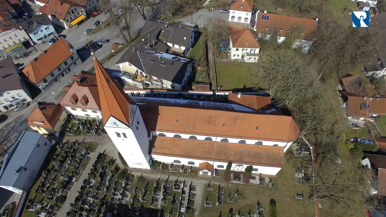 Sankt Zeno in Isen von oben