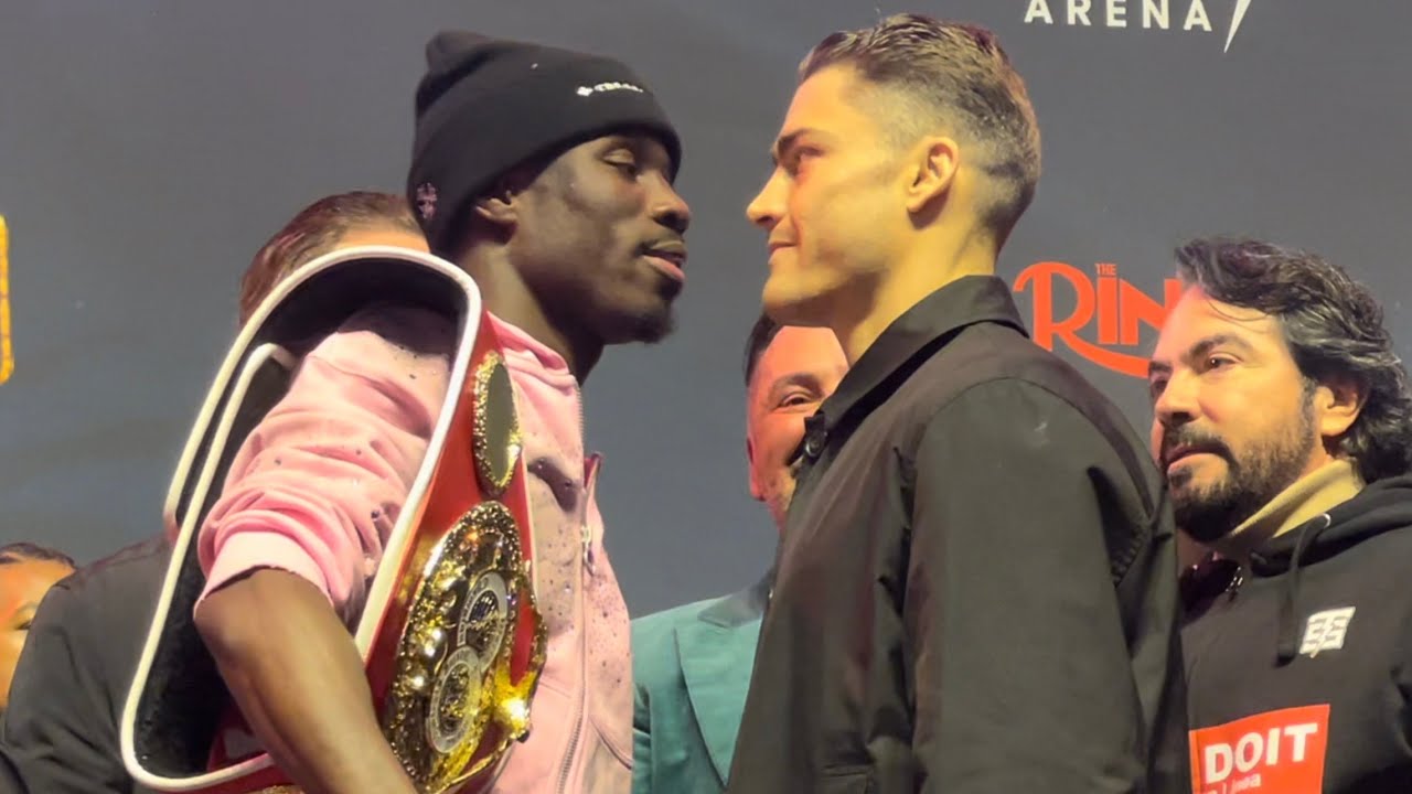 RICHARDSON HITCHINS DANCES ON OSCAR DUARTE AT FACE OFF FOLLOWING HEATED PRESS CONFERENCE