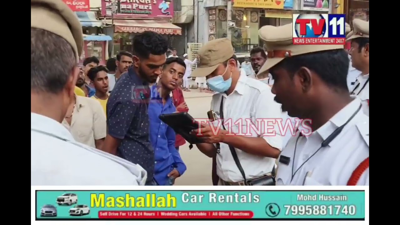 TRAFFIC DCP SURPRISE VISIT FOOTPATH ENCROACHMENT COUNSELLING TO SHOPKEEPERS  TOWLICHOKI WITH TEAM