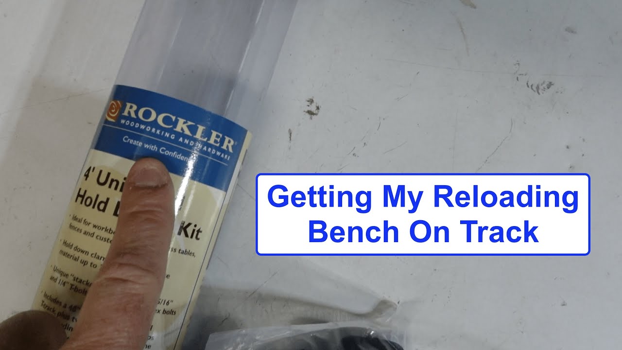 Installing Rockler T Track in my reloading bench