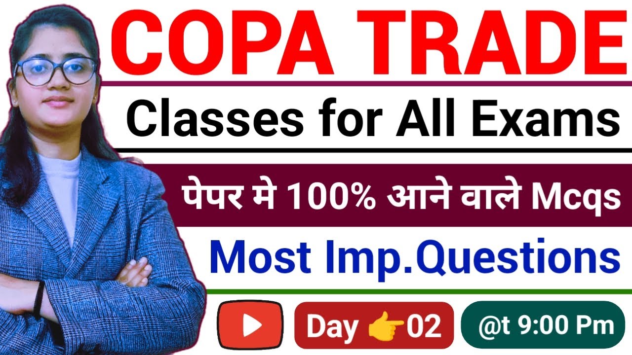 Day#2👉Copa Trade Mcqs 2024 | ITI Copa Exam Preparation 2024 | Cits Copa Trade Preparation | ITI Cits