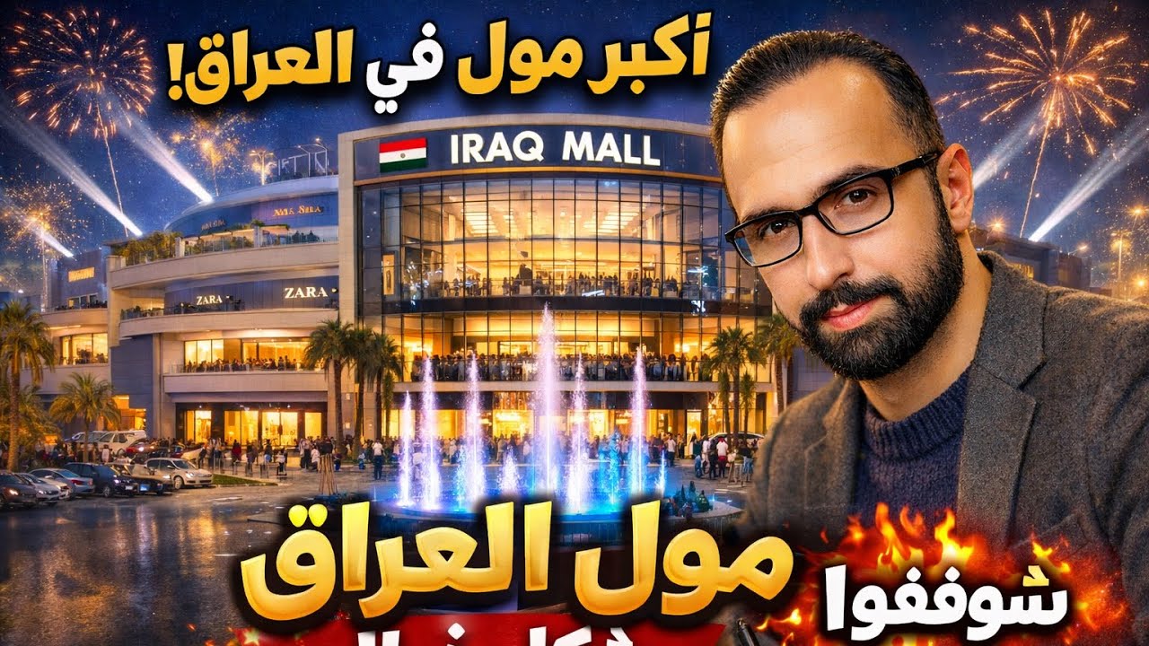 افتتاح اكبر مول في العراق مول العراق اليوم 2026/2/19