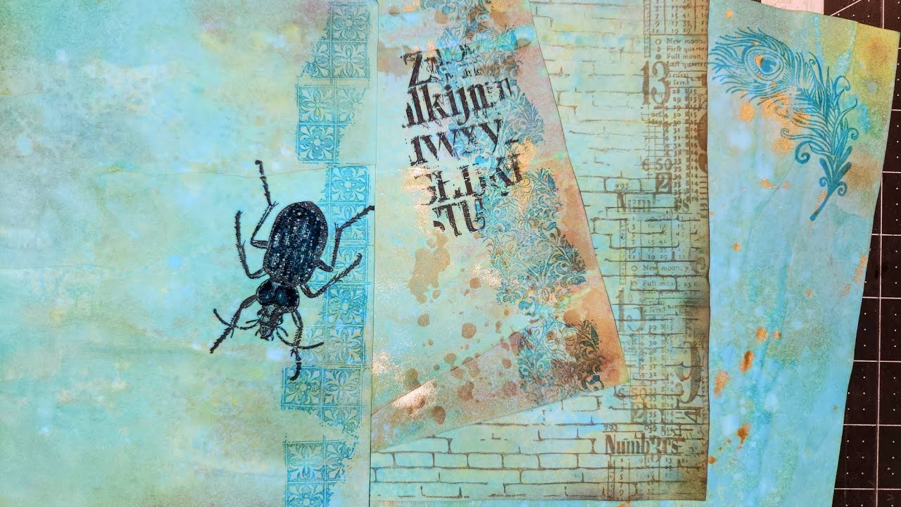 Let's do Mixed Media on Egyptian Papers!  #timholtzproducts 