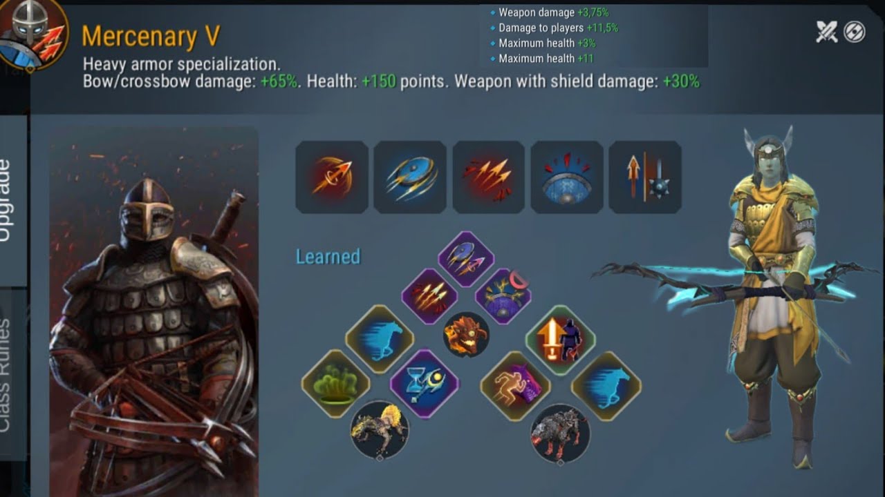 Frostborn pvp: 8/35 Mercenary V in the realities of Frostborn.