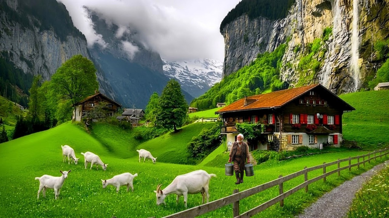Life in Switzerland's Secret Villages - Peaceful Walk in the Most Magical Swiss Countryside