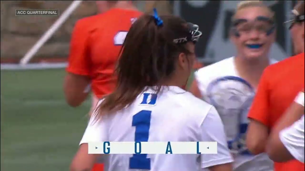 Clemson vs Duke lacrosse quarterfinal ACC tournament 4/23/2025 extended highlights