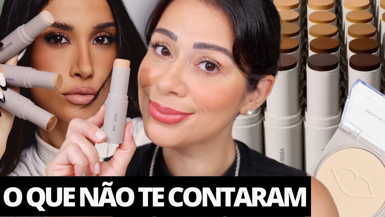 Testei a NOVA BASE STICK da BOCA ROSA | TUDO QUE VOCÊ PRECISA SABER ANTES De COMPRAR