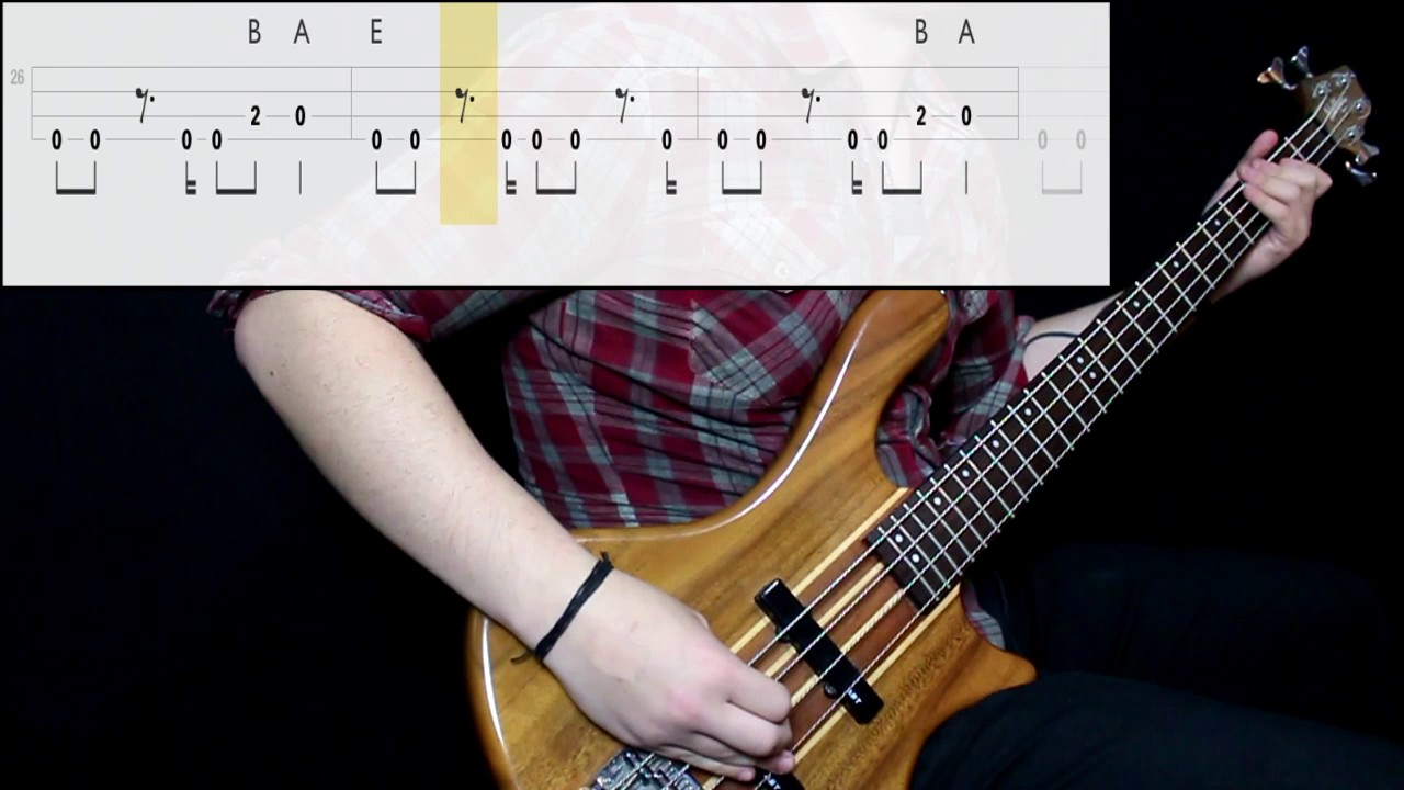Lit - My Own Worst Enemy (Bass Cover) (Play Along Tabs In Video)