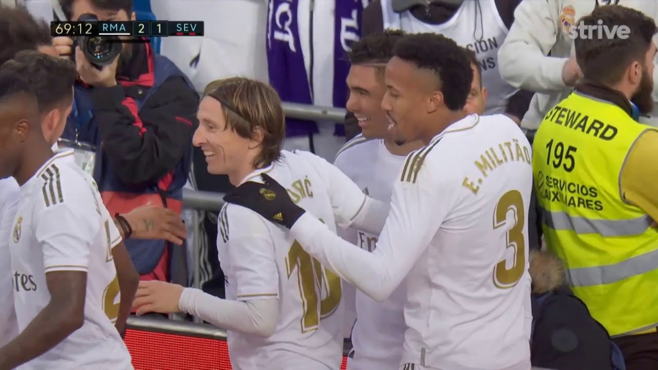 Casemiro second goal vs Sevilla [Made By LaLiga]