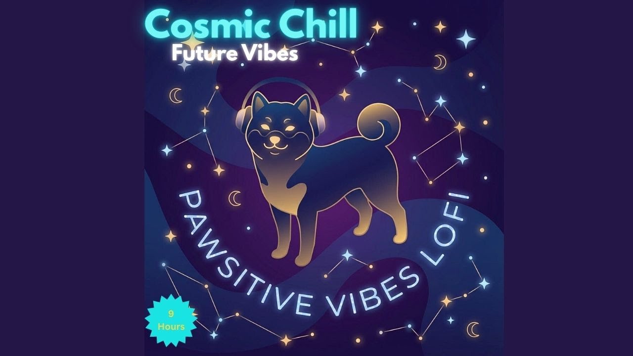 Retro Dog Lofi 🕶️ Pawsitive Synthwave for Sleep & Anxiety | Glowing 80s Vibe | 9 Hours