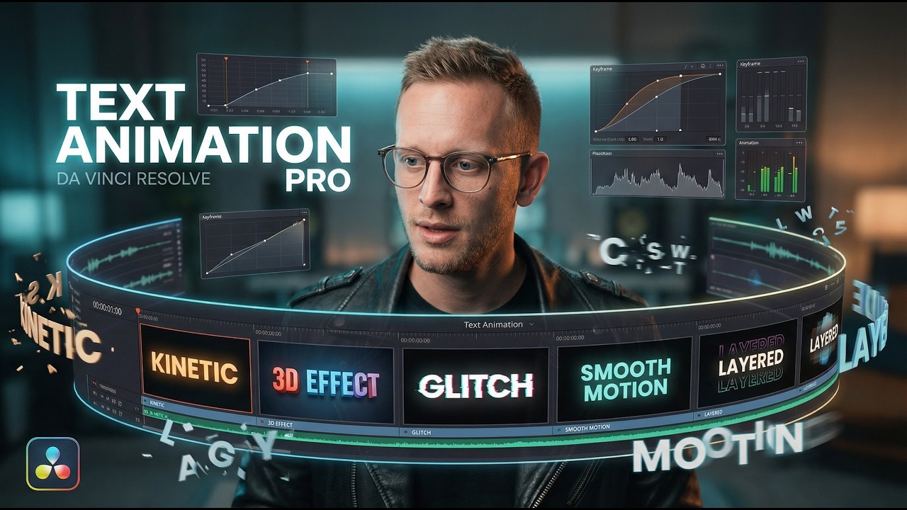 Top 6 Animaciones de Texto PRO en DaVinci Resolve | Nivel Cine