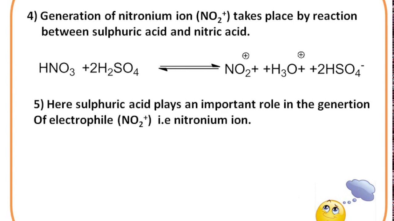 Why Sulphuric acid is used in nitration (Nitrating Mixture)?