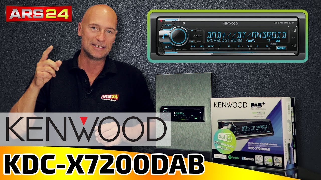 Kenwood KDC-X7200DAB | 1-DIN Autoradio mit DAB+ und Kenwood Remote App | ARS24