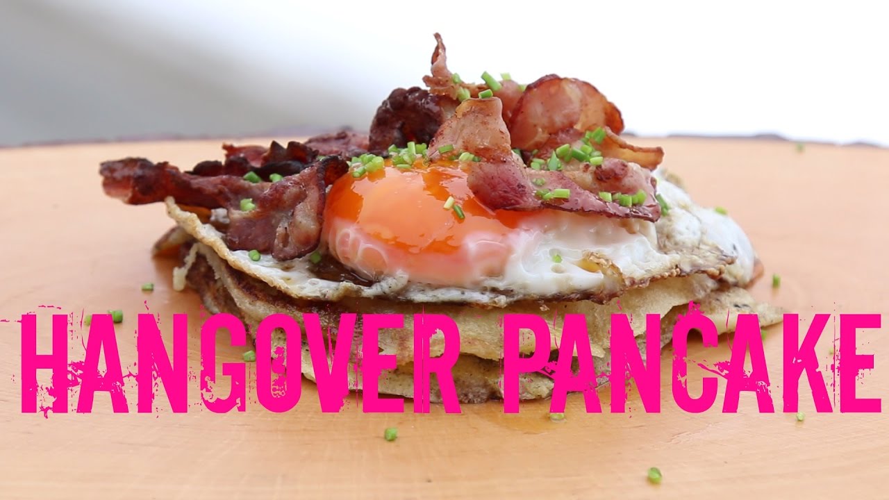 Hangover Pancakes : Pancake + Bacon + Egg + Jam #MakeYoutubeGreatAgain