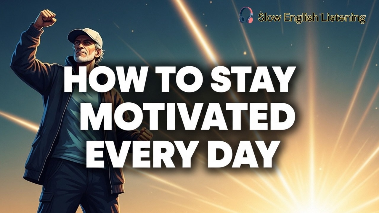 How to Stay Motivated Every Day | Learn English Through Motivation | English Listening Practice