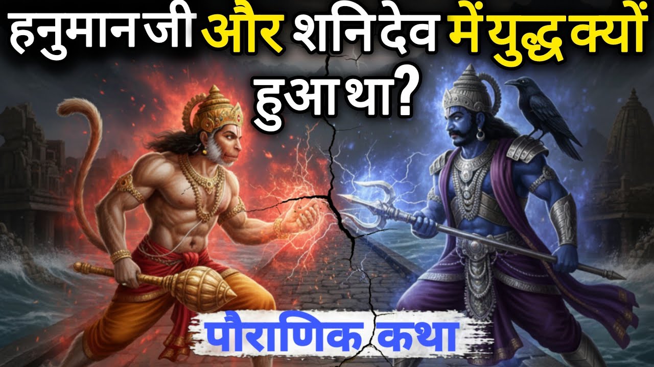 हनुमान जी और शनिदेव में युद्ध क्यों हुआ था? पौराणिक कथा mysterious video 