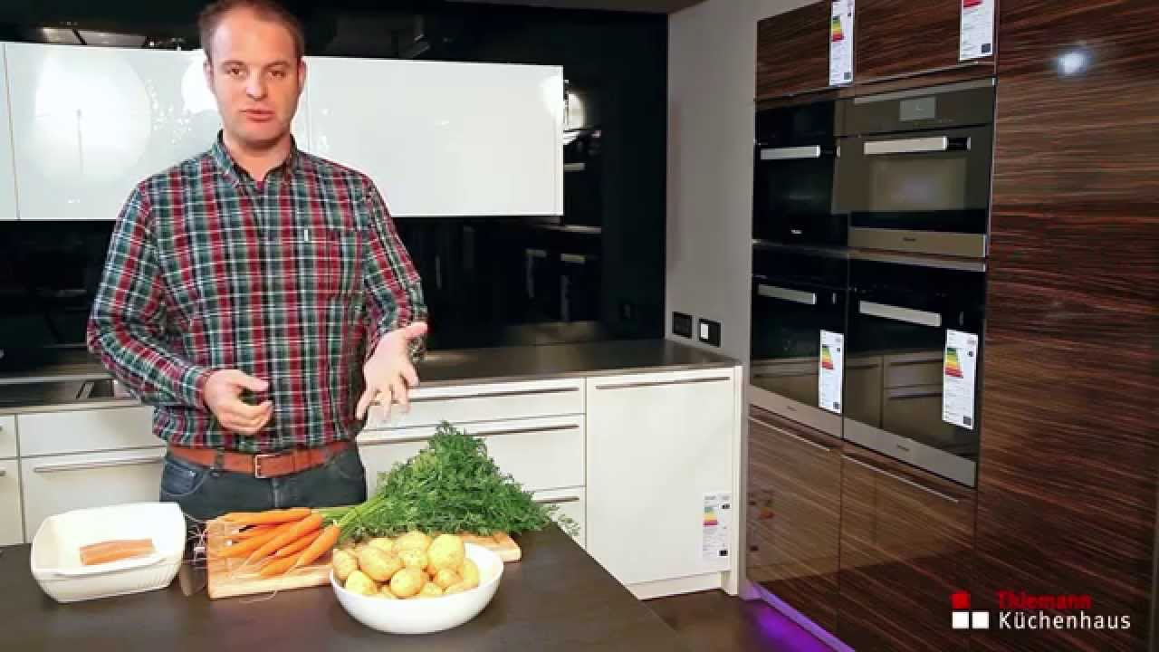 Menügaren mit dem Miele Combi-Dampfgarer (Dampfbackofen)