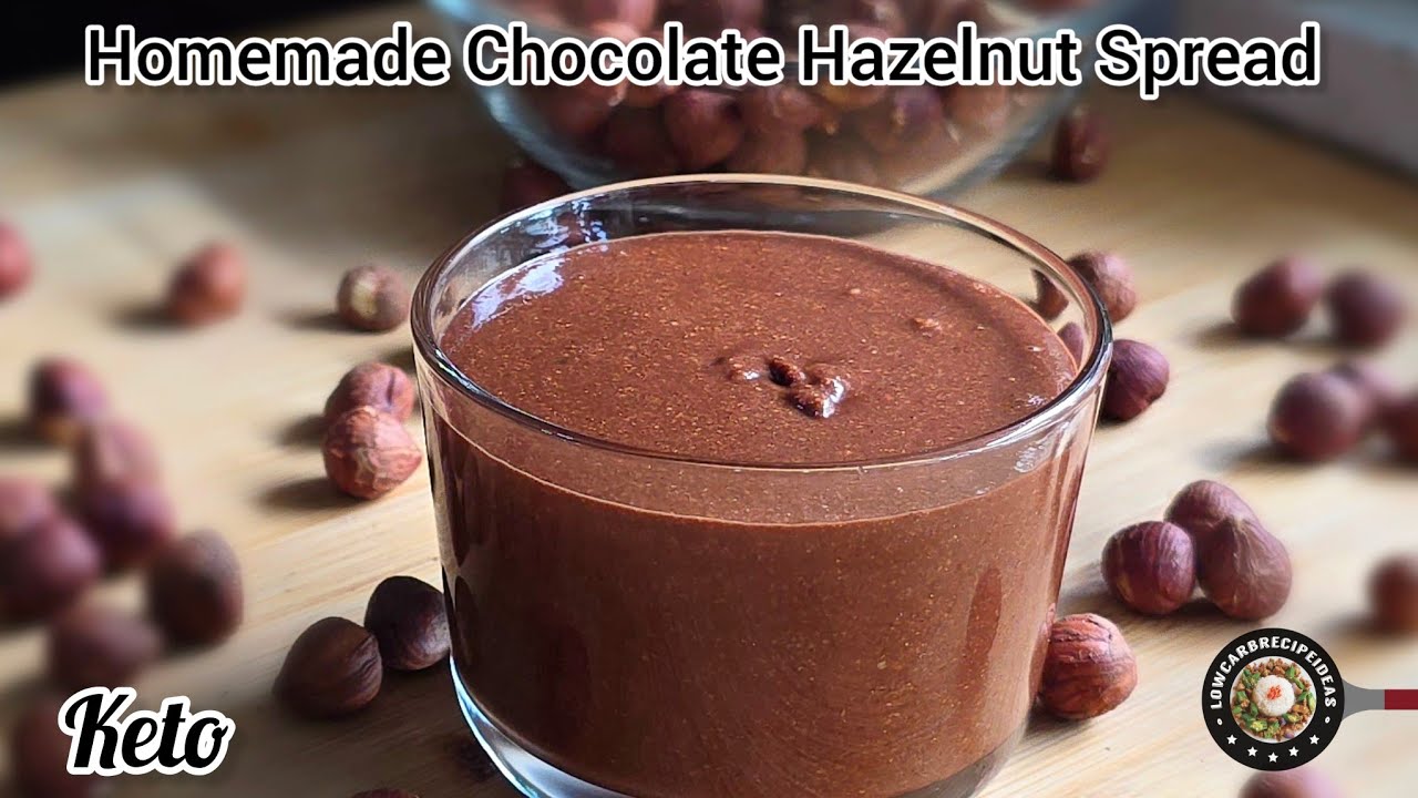 Keto Chocolate Hazelnut Spread (aka Nutella) | Super easy | Rich, Thick & Creamy
