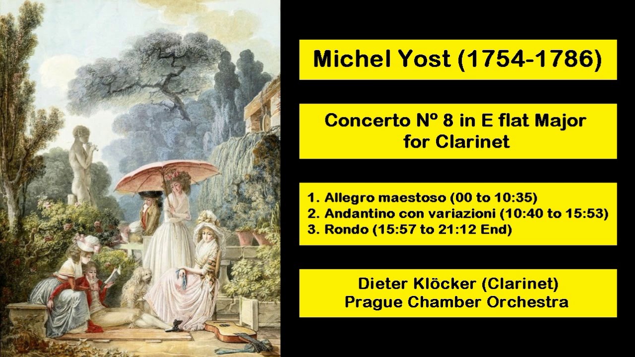 Michel Yost (1754-1786) - Concerto Nº 8 in E flat Major for Clarinet