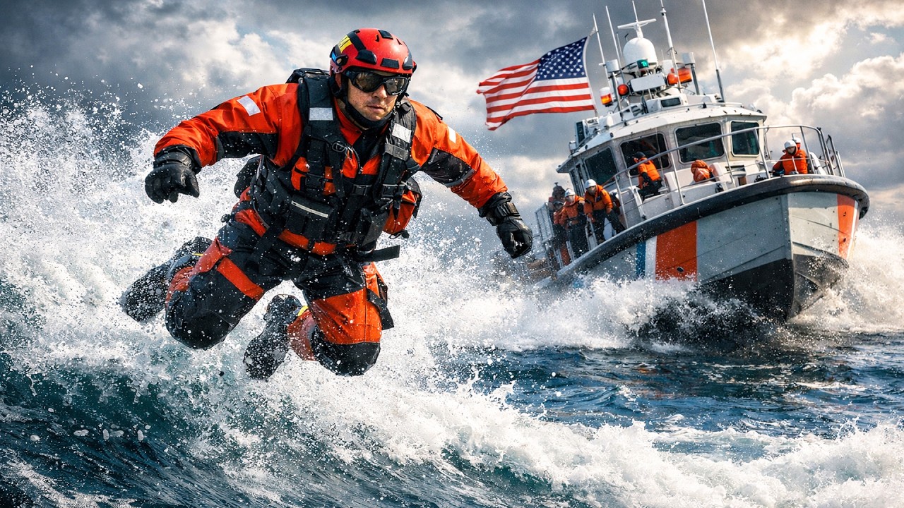 US Coast Guard Extreme Ocean Rescue Training | 47-Foot Lifeboat in Action