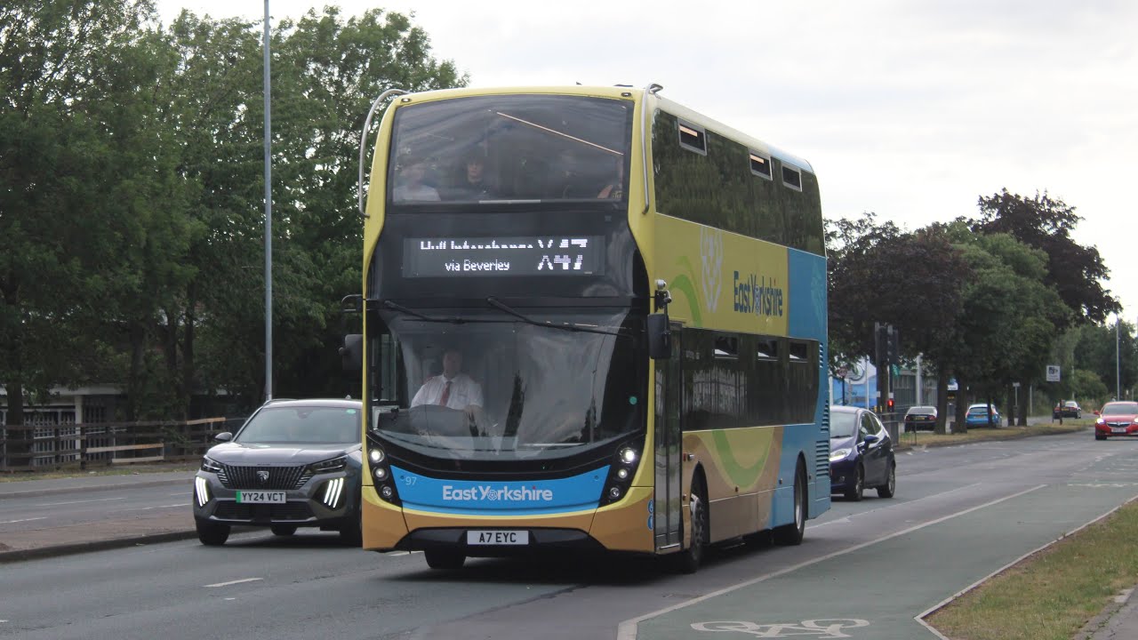 East Yorkshire 97 A7EYC on a service X47 to Hull Interchange