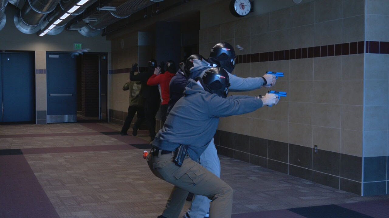 Jenks Public Schools Officers Go Through Active Shooter Training
