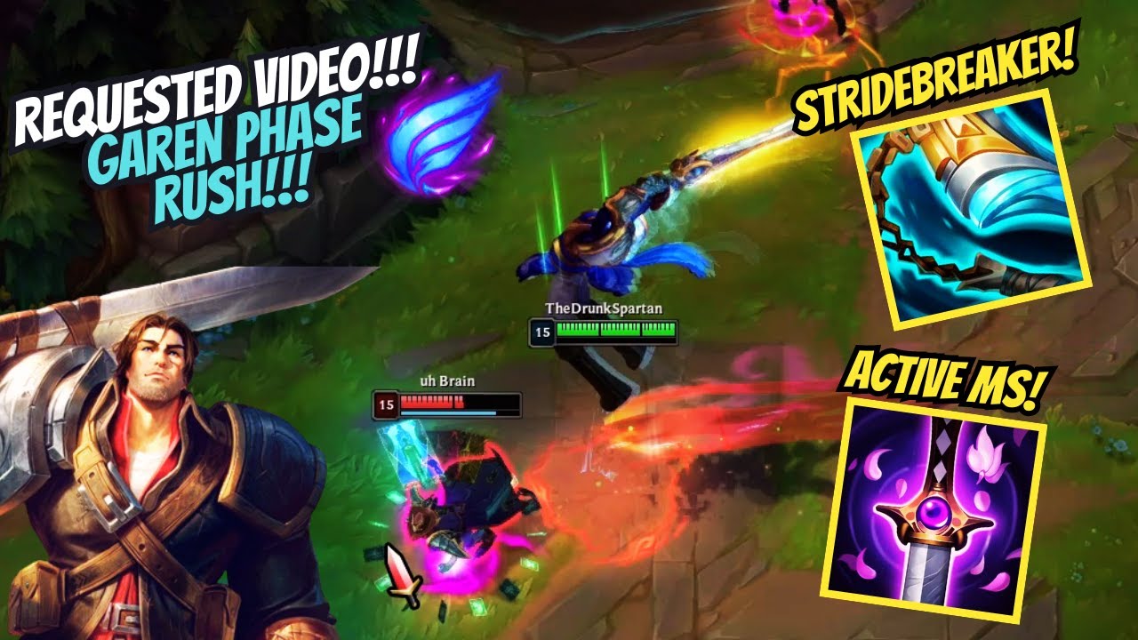 Garen Phase Rush: An Insanely Fun Viewer Requested Build!