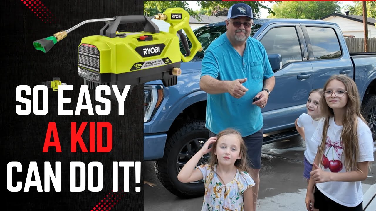 The New Ryobi 1200psi 1.8gpm Pressure Washer made for Detailing at Home!