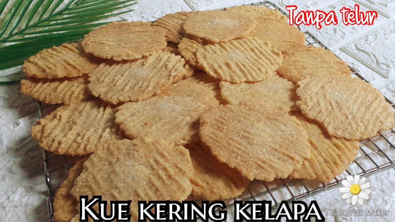 Resep kue kering kelapa - super renyah dan gurih tanpa telur
