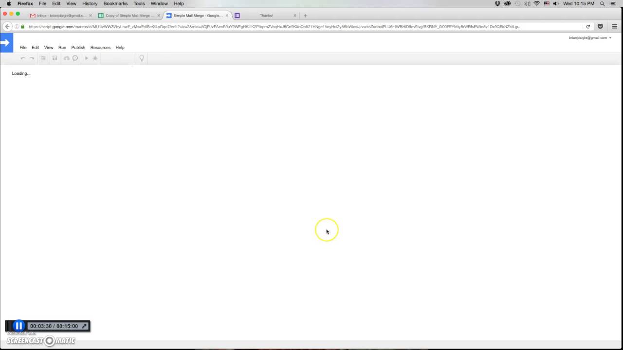 Mail Merge with Google Apps Script