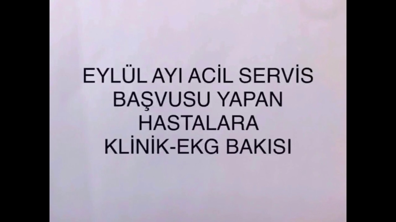 KLİNİK-EKG VAKA SERİSİ 1 (6 VAKA)
