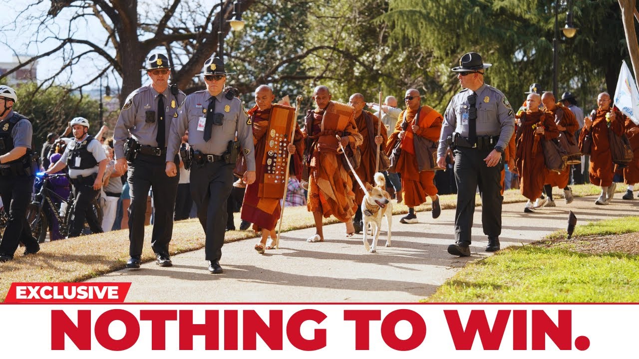 The Silent Walk for Peace — And the Rescue Dog Leading America to Pause