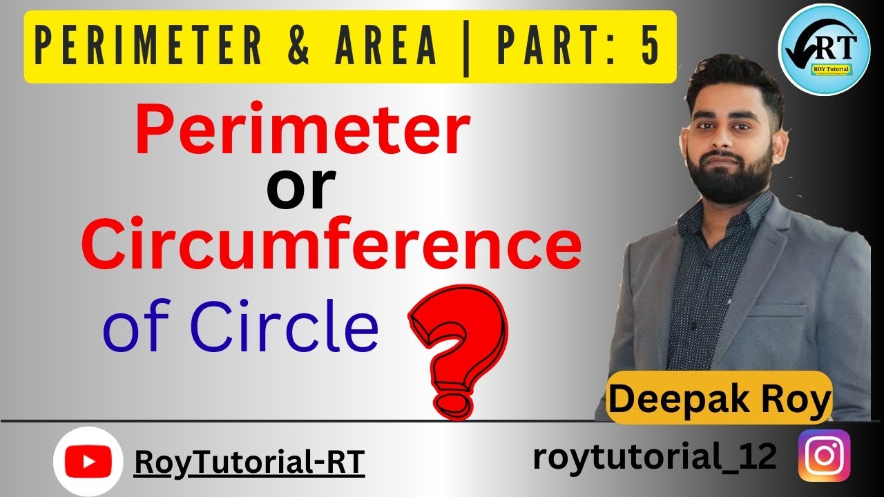 Difference between perimeter and Circumference. Learn to find the circumference of circle|