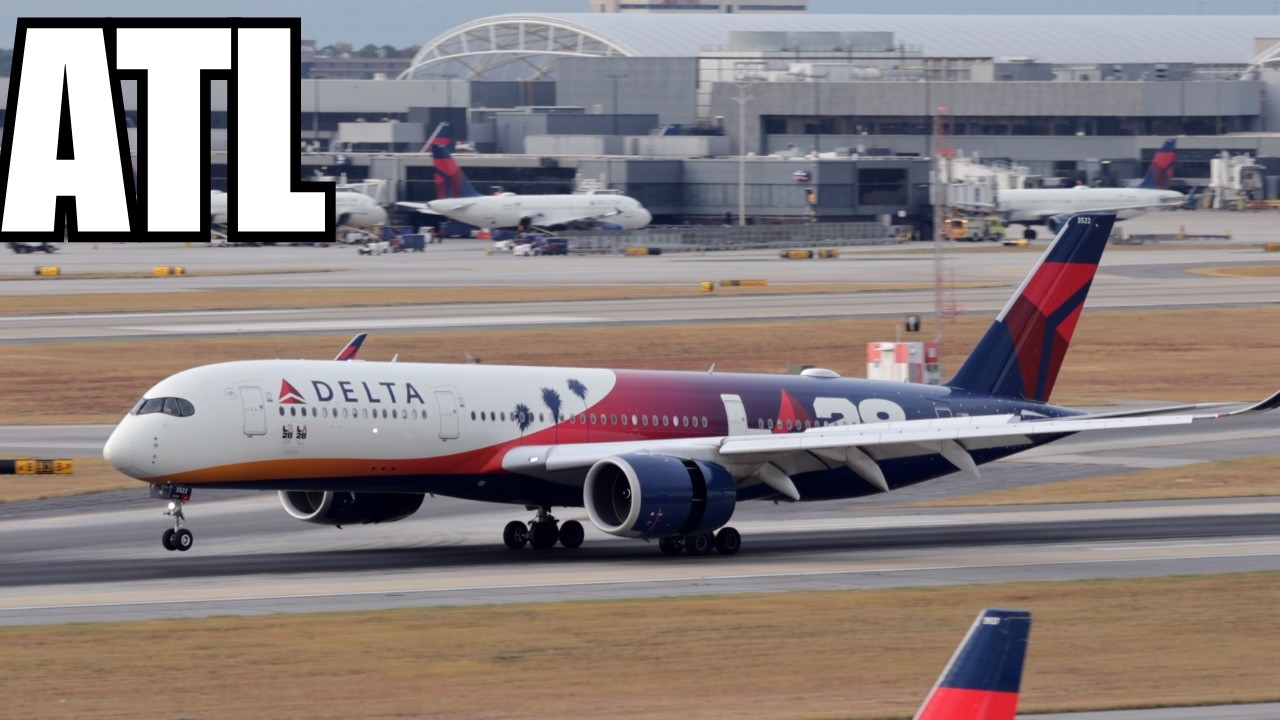 Spotting the Morning Rush at ATL! Korean 777, Delta LA28 A350-900 & More Nonstop Action in 4K ☀️🛫