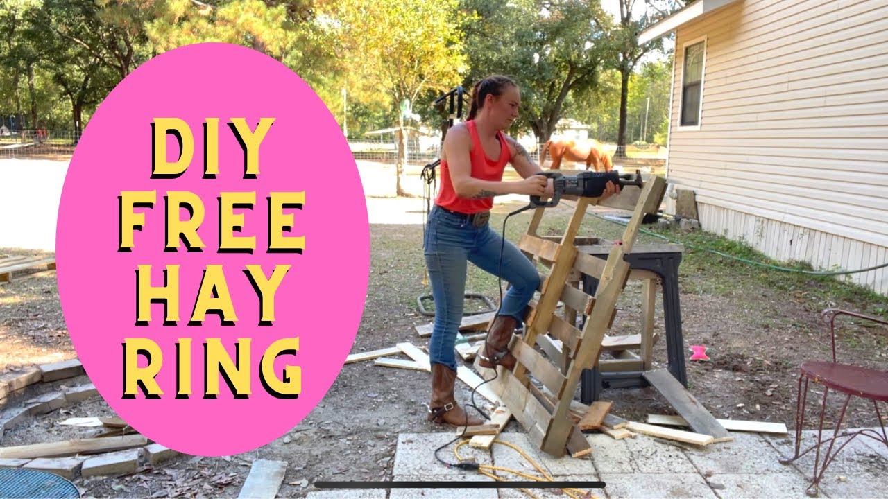 DIY Free Hay Feeder | Hay Ring | Pallet Boards