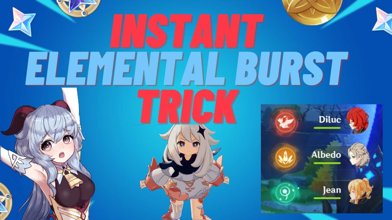 ALL PARTY MEMEBER INSTANT ELEMENTAL BURST & HEALTH REGENERATION TRICK | GENSHIN IMPACT