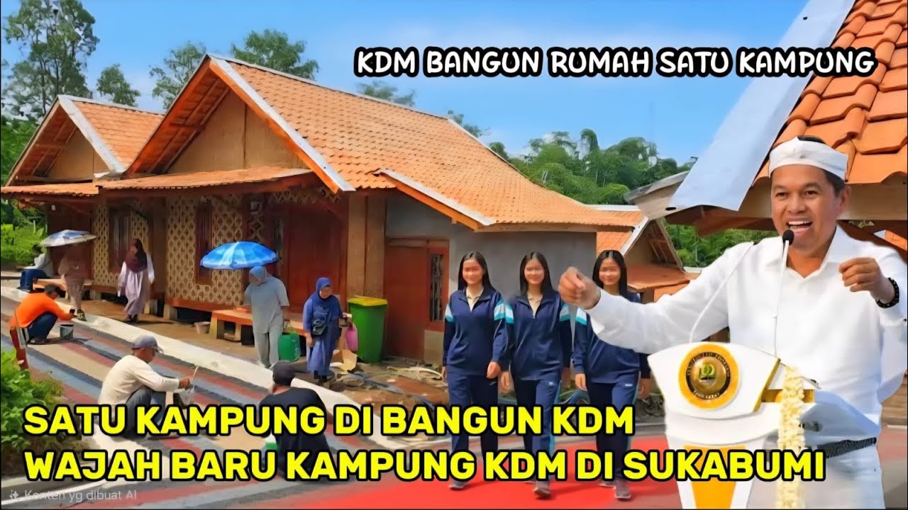 SUKABUMI HEBOH...! SATU KAMPUNG DI BANGUN KDM|| WAJAH BARU KMPUNG KDM DI SUKABUMI
