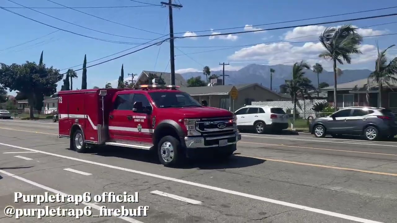 SBCo.FD Medic Squad 72 Responding Code 3 for medical call