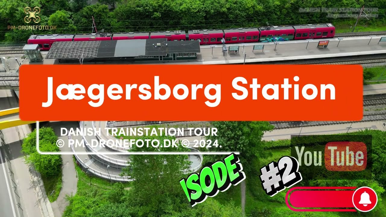 4K - Danish Train Station Tour - Ep. 2: Jægersborg Station.