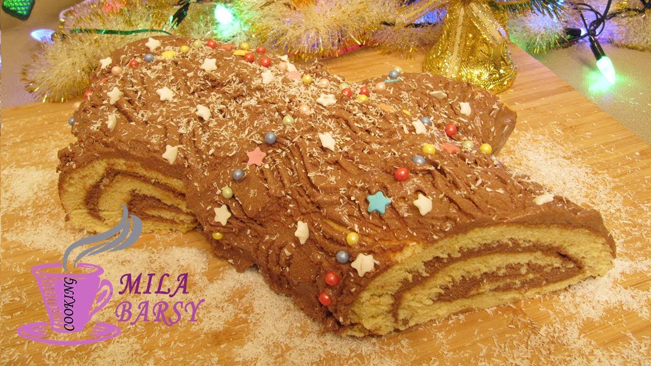 Рождественское полено 🎄Կոճղ Տորթ 🌲Торт рулет 🎄 Новогодний рецепт 🎄 Christmas log roll