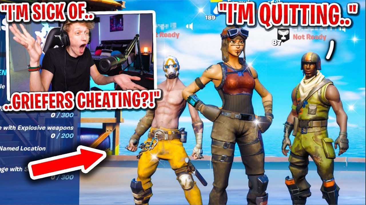 I made these griefers QUIT Fortnite after I confronted them for CHEATING...