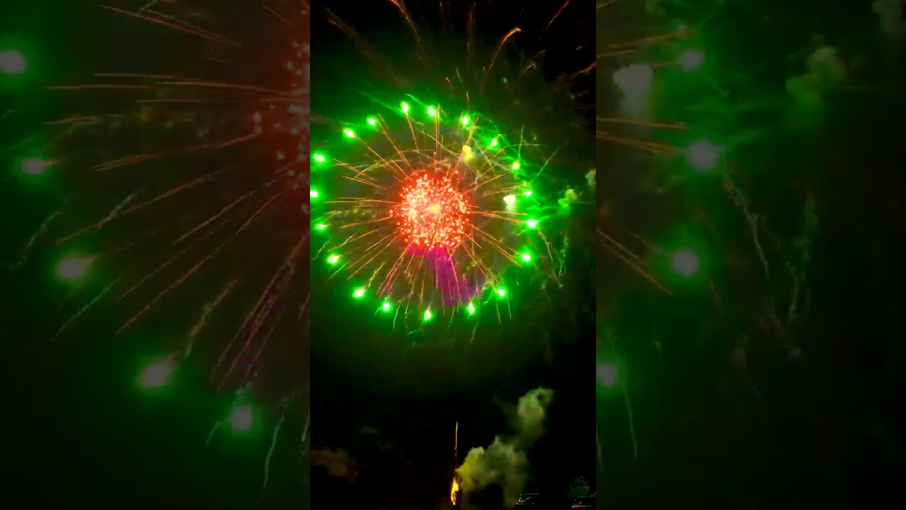 RIAKEO BALL SHELL CAKES 4INCH 16 SHOTS 金意球盆花416 #riakeo #fireworks HF-100-16J