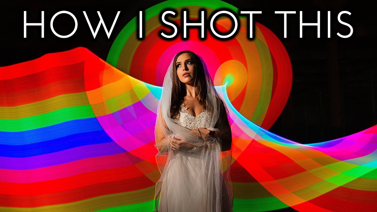 How I shot this - LIGHT PAINTING PORTRAIT tutorial